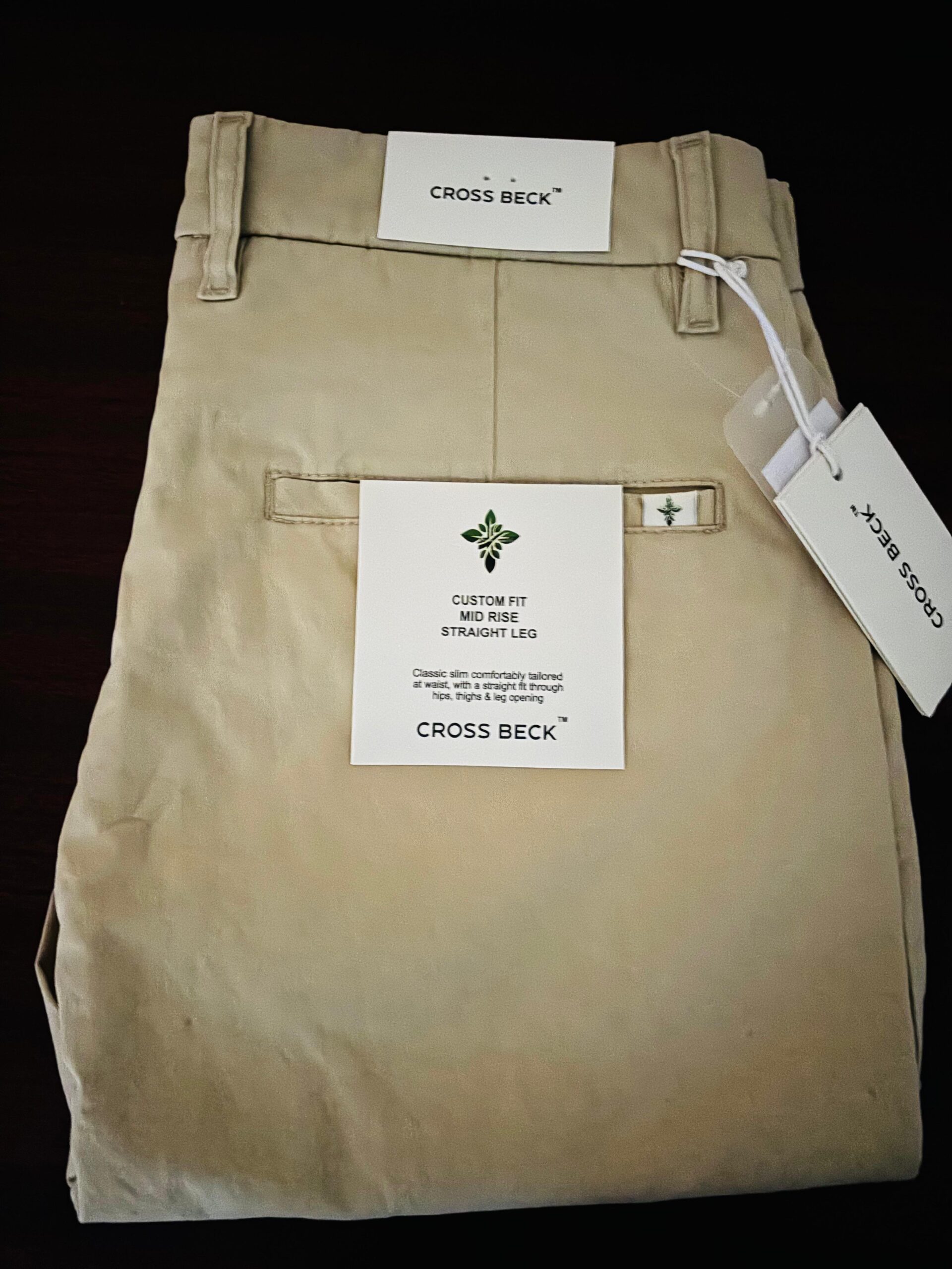 Slim Fit 100% Cotton Chinos Light Khaki - Image 4