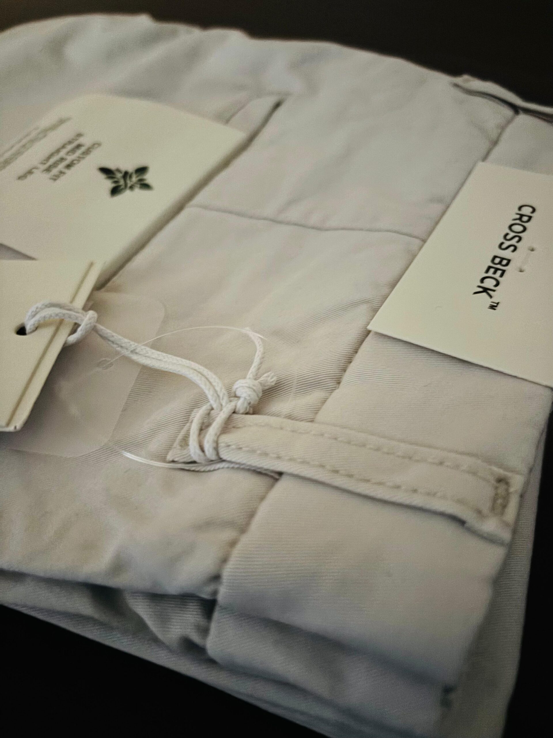 Slim Fit 100% Cotton Chinos White - Image 5