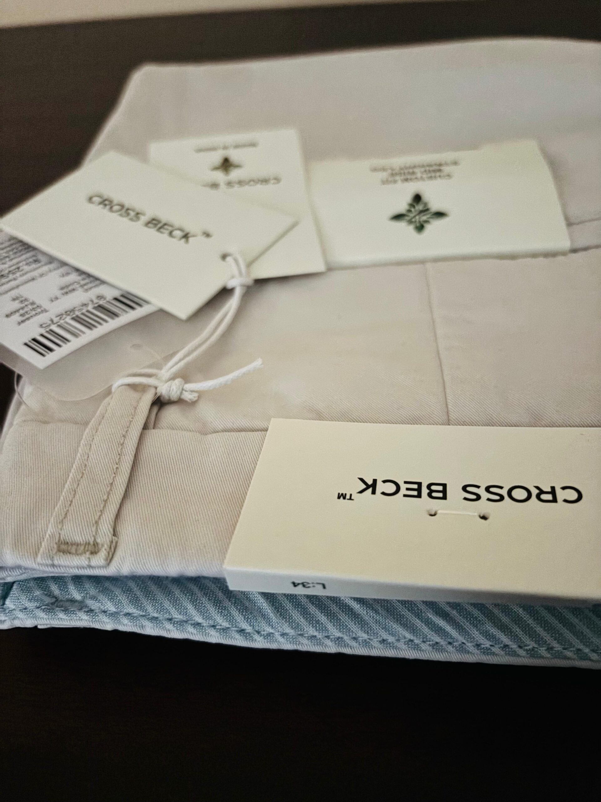 Slim Fit 100% Cotton Chinos White - Image 4