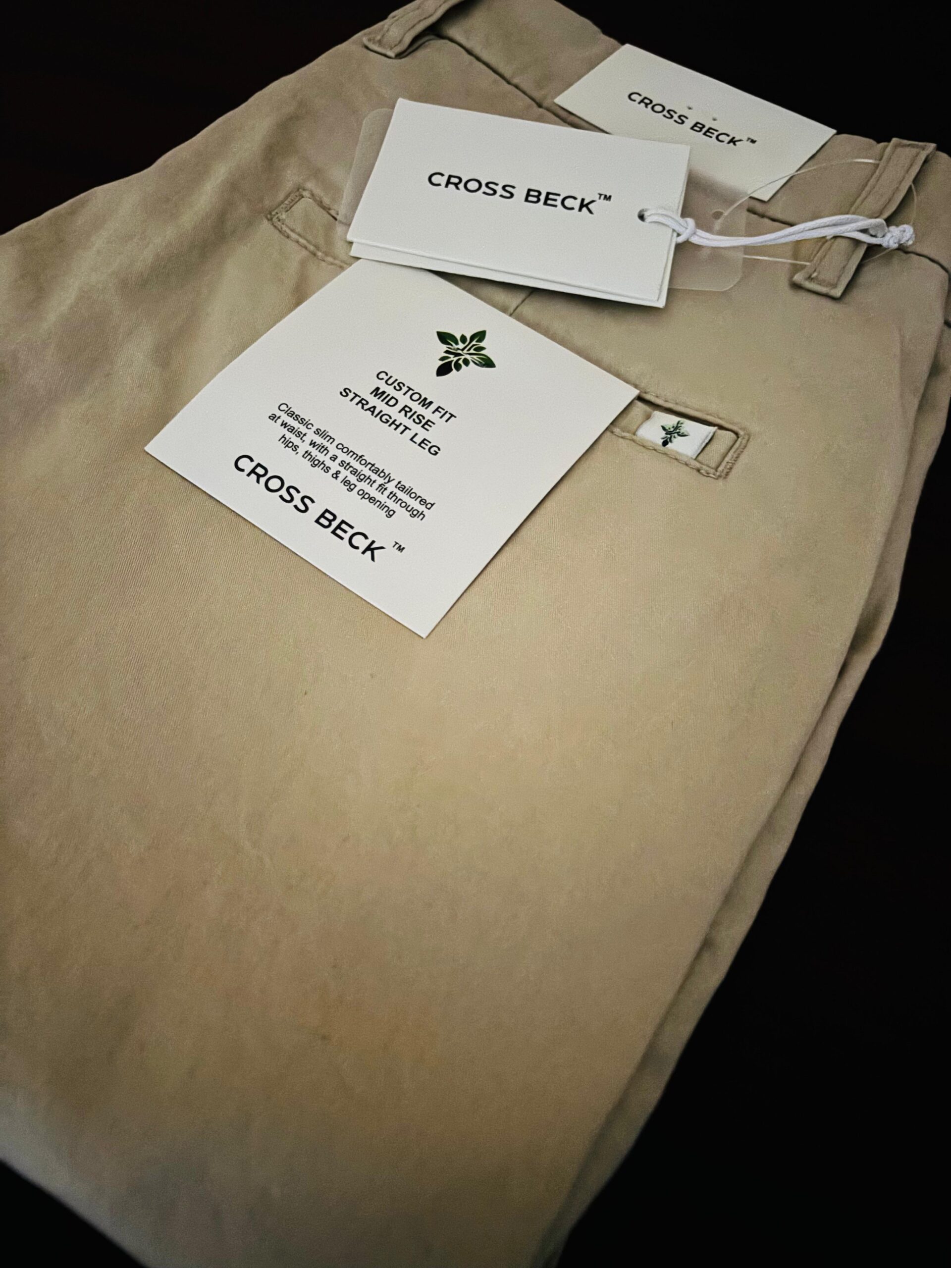 Slim Fit 100% Cotton Chinos Light Khaki - Image 6